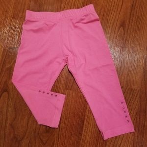 NEW baby girls pink rhinestone legging size 18/24M